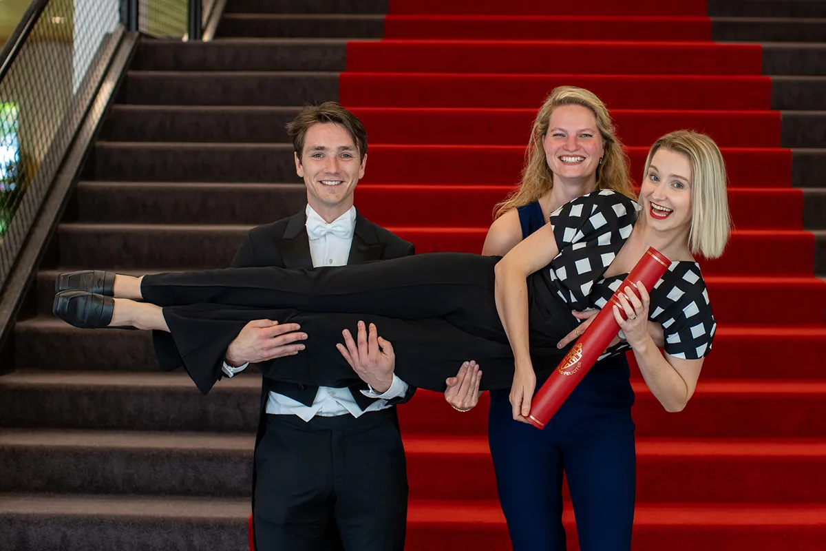 Detail van een promotieceremonie aan de Radboud